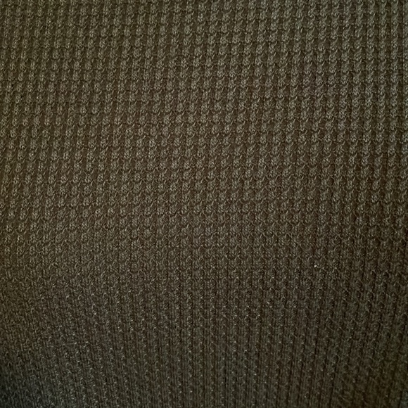 Kori America - green waffle top with long sleeves and leopard print; size 1XL - Picture 7 of 9